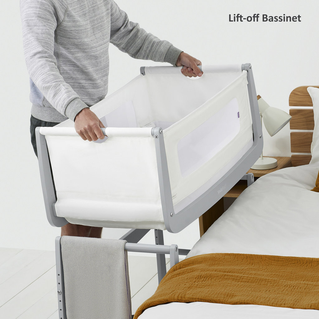 Snuz SnuzPod4 Bedside Crib Dove Grey
