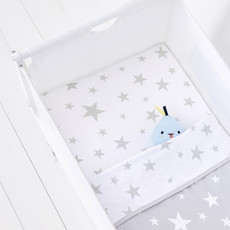 Snuz Snuz 2 Pack Crib Fitted Sheets- Stars