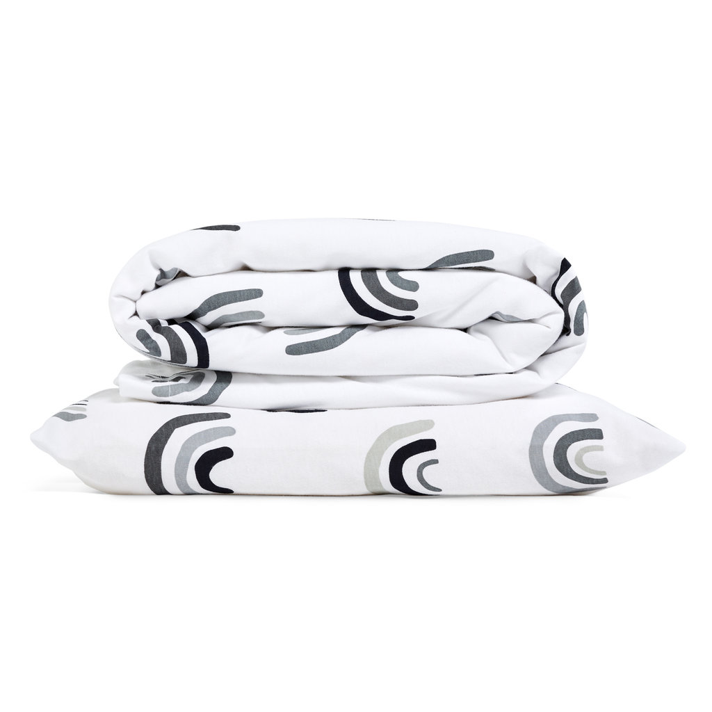 Snuz Snuz- Duvet Cover and Pillow Case Set- Mono Rainbow