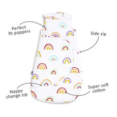 Snuz SnuzPouch Sleeping Bag 2.5 Tog- Multi Rainbow 0-6m
