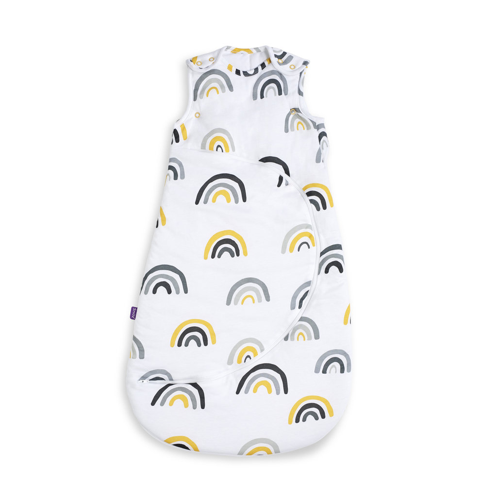 Snuz SnuzPouch Sleeping Bag 2.5 Tog- Mustard Rainbow 0-6m