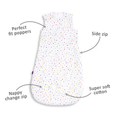 Snuz SnuzPouch Sleeping Bag 2.5 Tog- Multi  Spots 0-6m