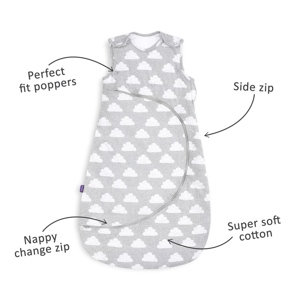 Snuz SnuzPouch Sleeping Bag 2.5 Tog- Cloud Nine 0-6m
