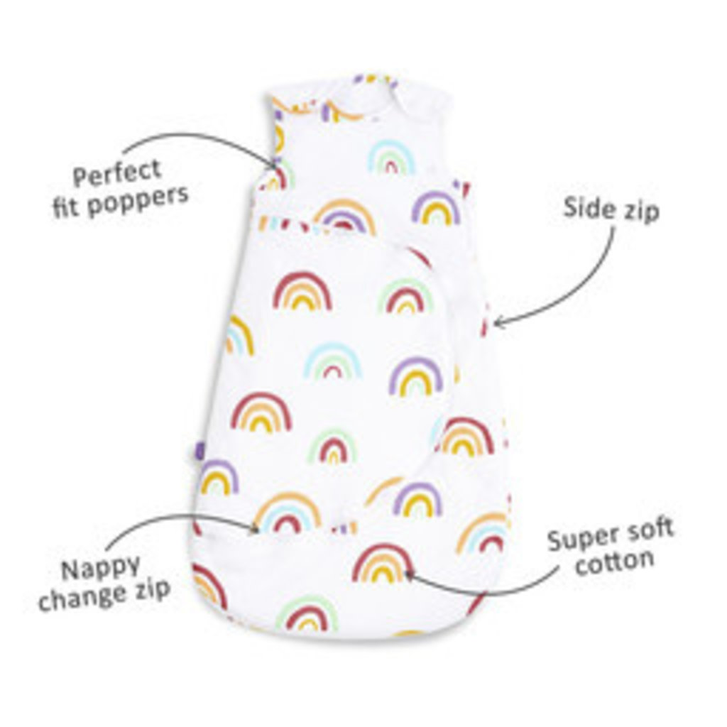 Snuz SnuzPouch Sleeping Bag 2.5 Tog- Multi Rainbow 6-18m