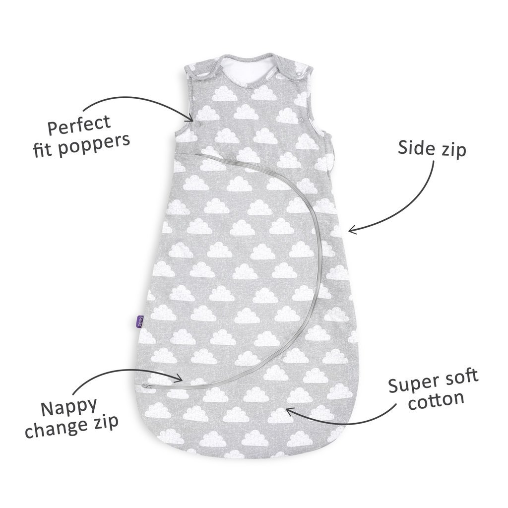 Snuz SnuzPouch Sleeping Bag 2.5 Tog- Cloud Nine 6-18m