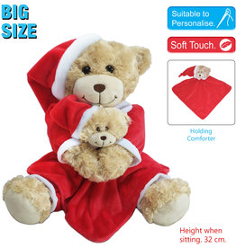 Christmas Bedtime Bear with Comforter