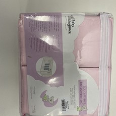 Baby Elegance Baby Elegance Star Ted Cot Quilt and Bumper Set  Pink
