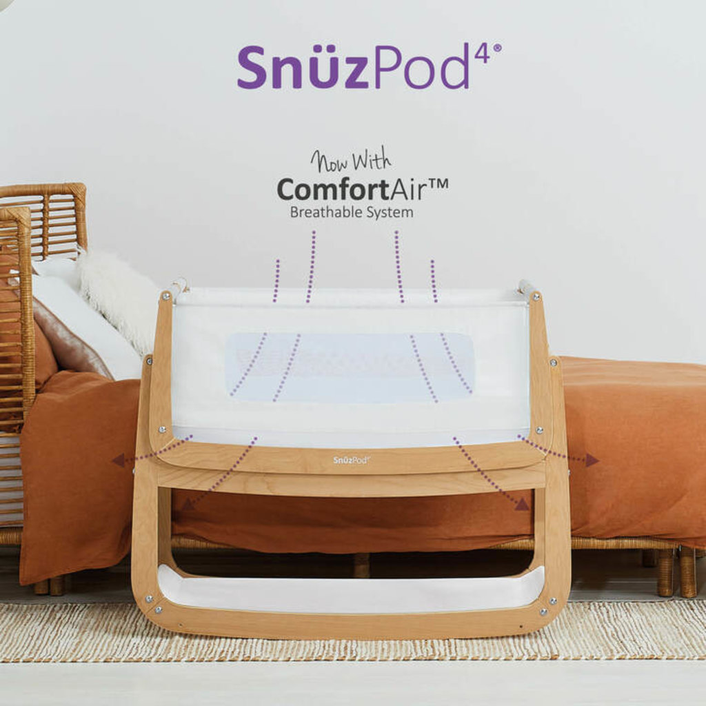 Snuz SnuzPod4 Bedside Crib Natural