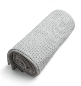 Baby Elegance Baby Elegance Cellular Pram Blanket Rolled 70x90cm Grey