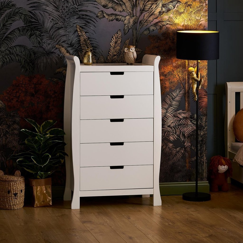 Obaby Stamford Tall Chest of Drawers White