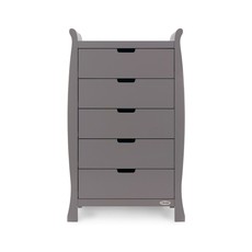 Obaby Stamford Tall Chest of Drawers Taupe Grey