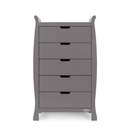 Obaby Stamford Tall Chest of Drawers Taupe Grey