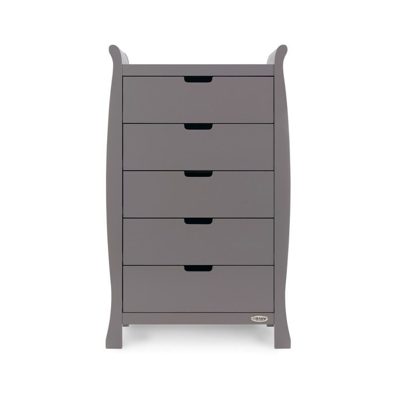 Obaby Stamford Tall Chest of Drawers Taupe Grey