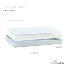 Baby Elegance Micro Fibre Mattress- Cot 60x120