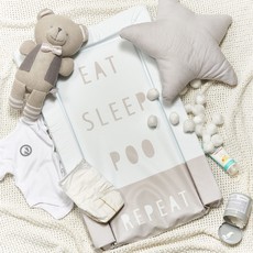 Obaby Obaby Changing Mat  Eat, Sleep, Repeat Grey