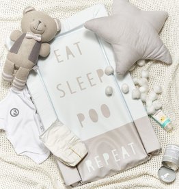 Obaby Obaby Changing Mat  Eat, Sleep, Repeat Grey