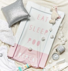 Obaby Obaby Changing Mat Eat, Sleep, Repeat Pink