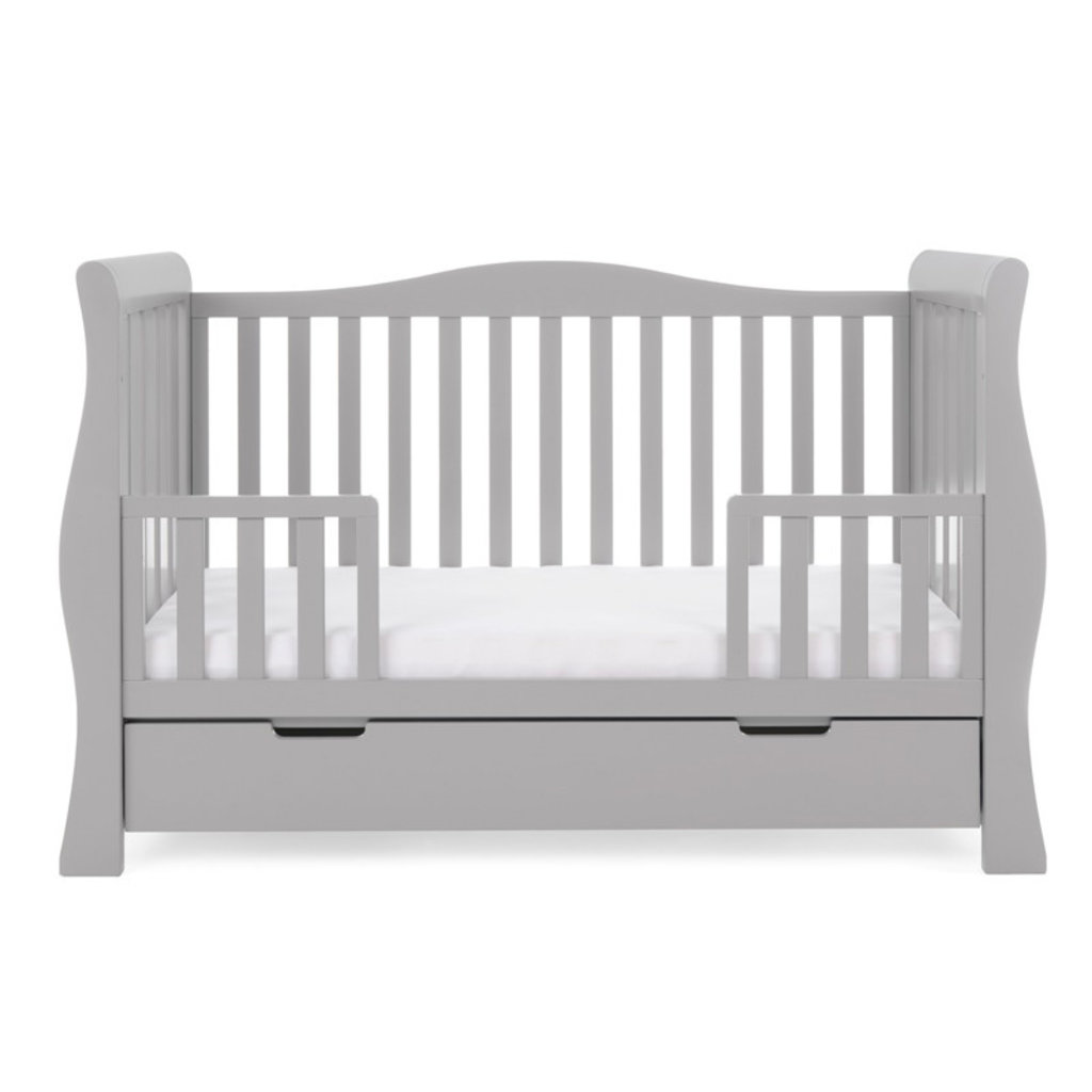 Obaby Obaby Stamford Luxe Sleigh 3 Piece Room Set - Warm Grey