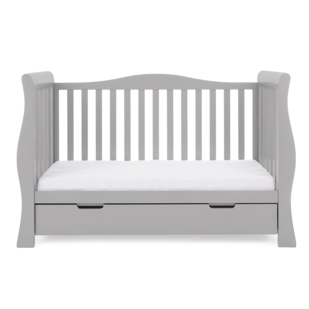 Obaby Obaby Stamford Luxe Sleigh 3 Piece Room Set - Warm Grey