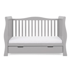 Obaby Obaby Stamford Luxe Sleigh 3 Piece Room Set - Warm Grey