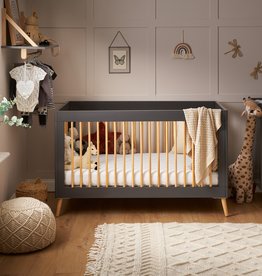 Obaby Obaby Maya Cot Bed Slate with Natural