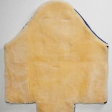 Naturally Sheepskins Naturally Sheepskin Footmuff Natural & Navy