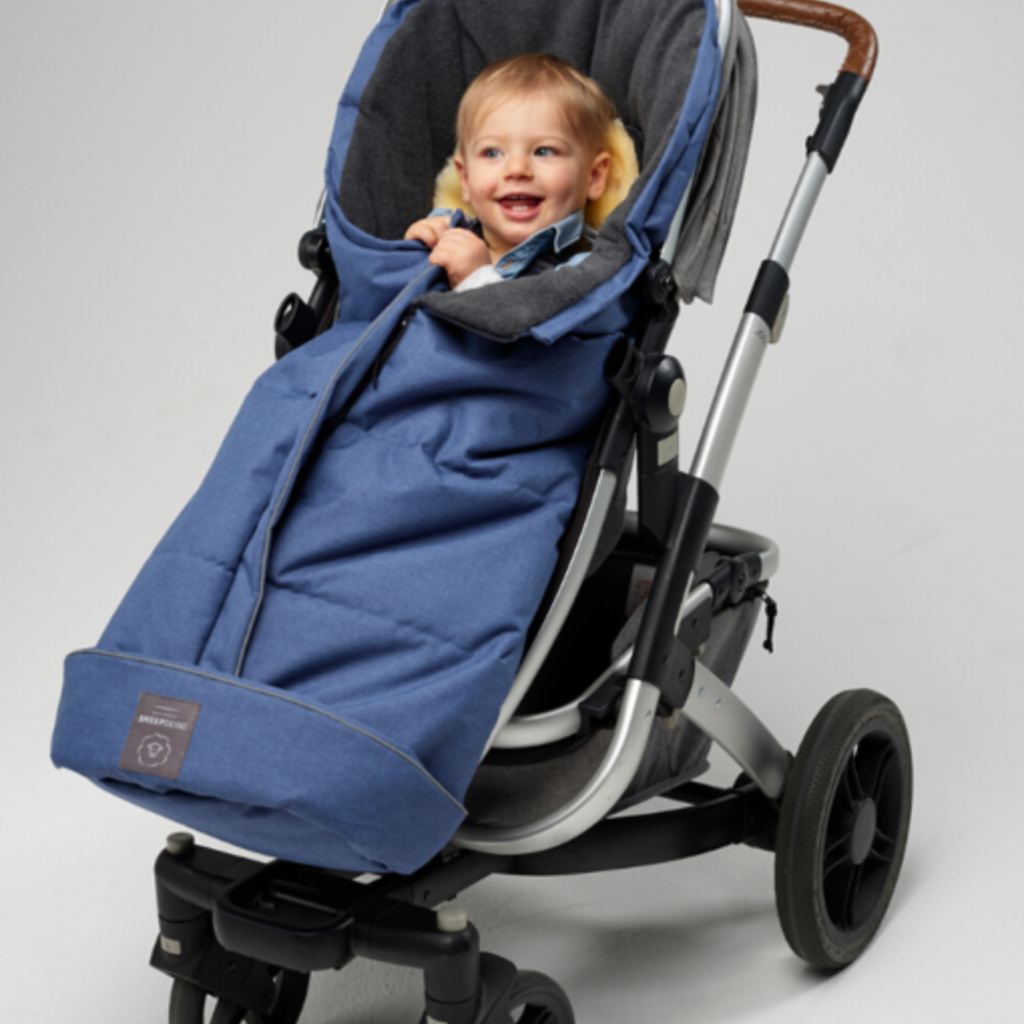 Naturally Sheepskins Naturally Sheepskin Fleece Footmuff Navy