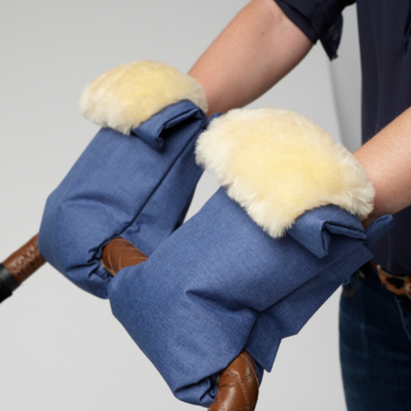 Naturally Sheepskins Naturally Sheepskin Stroller Mitts Navy