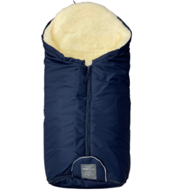 Naturally Sheepskins Naturally Sheepskin Footmuff Natural & Navy