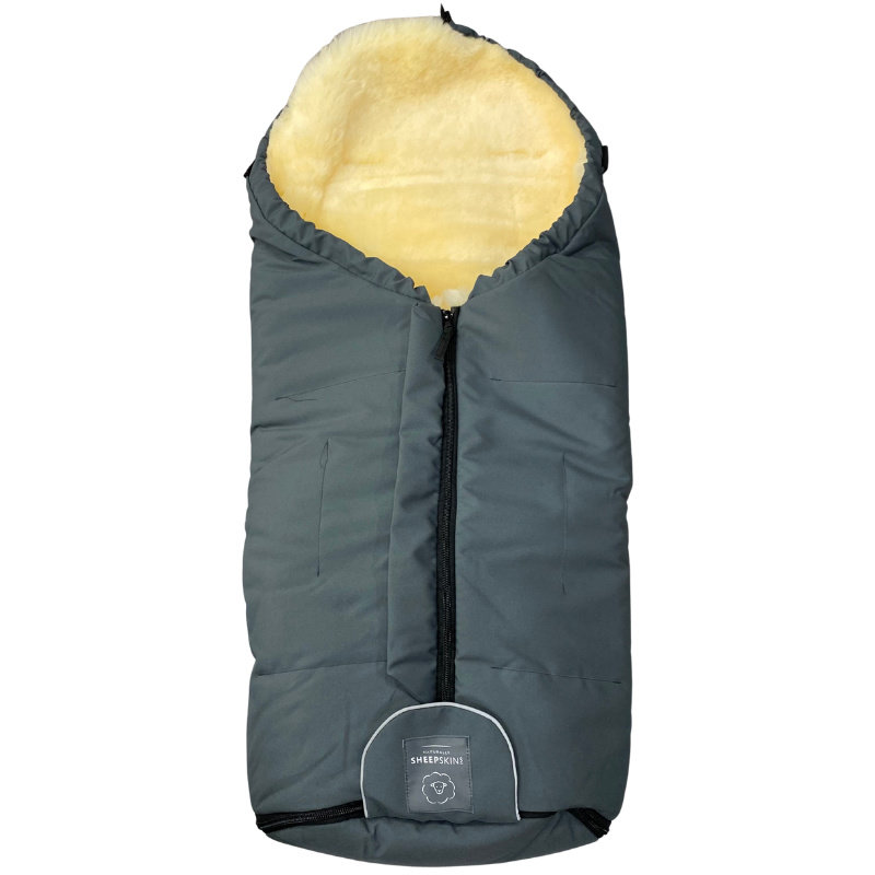Naturally Sheepskins Naturally Sheepskin Footmuff Natural & Grey