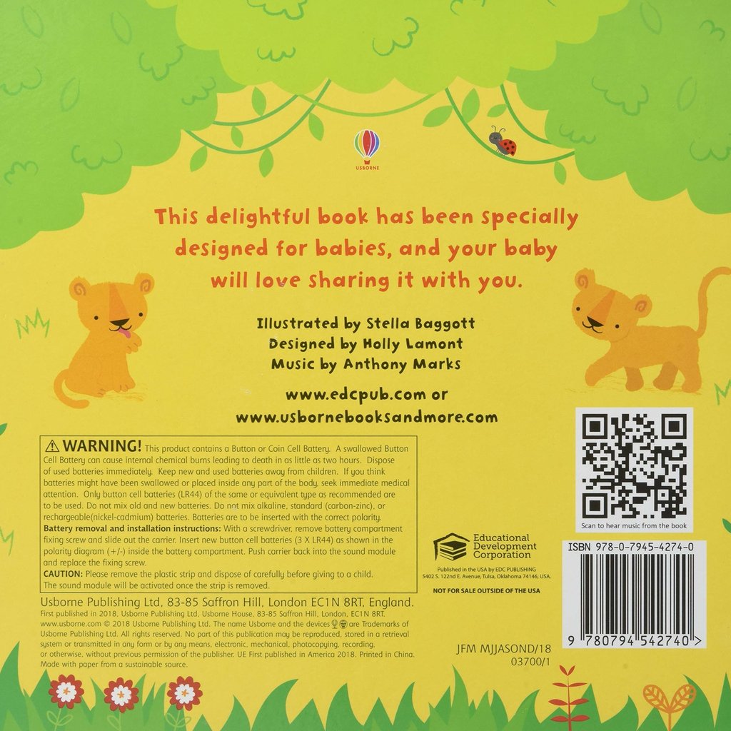 Usborne Babies Very First Noisy Book - Zoo