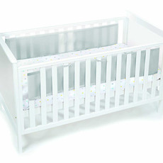 Breathable Baby Breathable Mesh Cot Liner Grey Mist