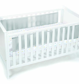Breathable Baby Breathable Mesh Cot Liner Grey Mist