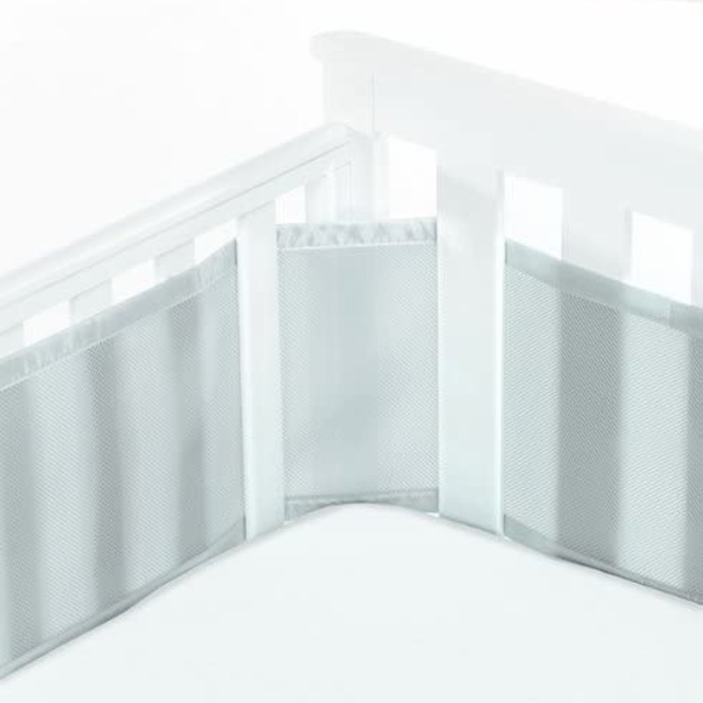 Breathable Baby Breathable Mesh Cot Liner Grey Mist