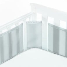 Breathable Baby Breathable Mesh Cot Liner Grey Mist