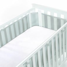 Breathable Baby Breathable Mesh Cot Liner Grey Mist