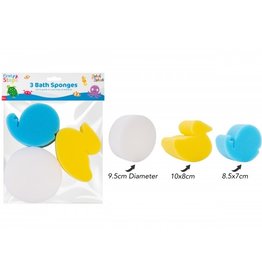 First Steps First Steps Bath Sponge 3 pk