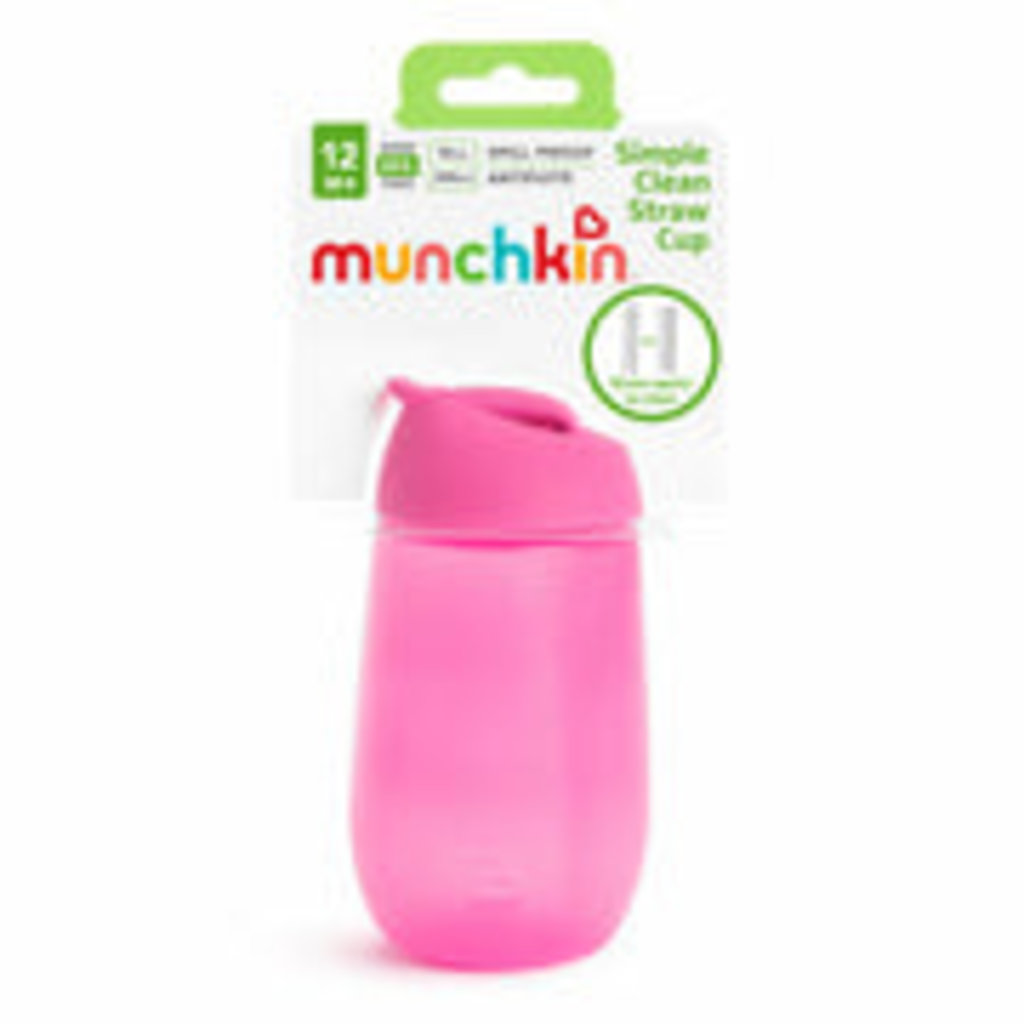 Munchkin Munchkin Simple Clean Straw Cup 10oz -Pink