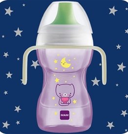 Mam MAM Fun To Drink Cup & Glow with Handles-270ml-Pink