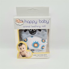 Happy Baby Animal Teething Mitt Grey