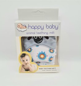 Happy Baby Animal Teething Mitt Grey