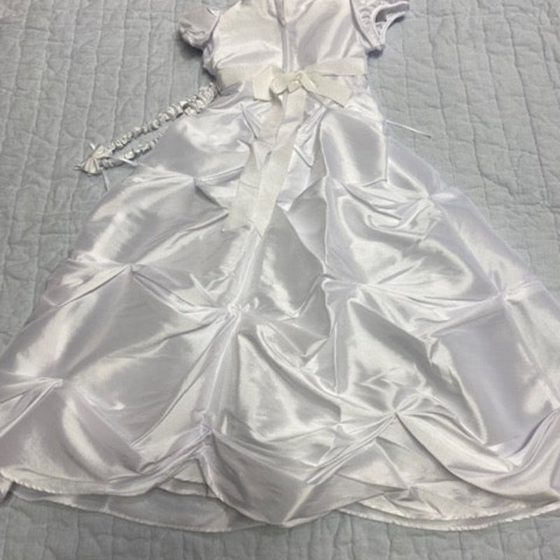 River oak Christening Dress  w Hairband 0-6 m