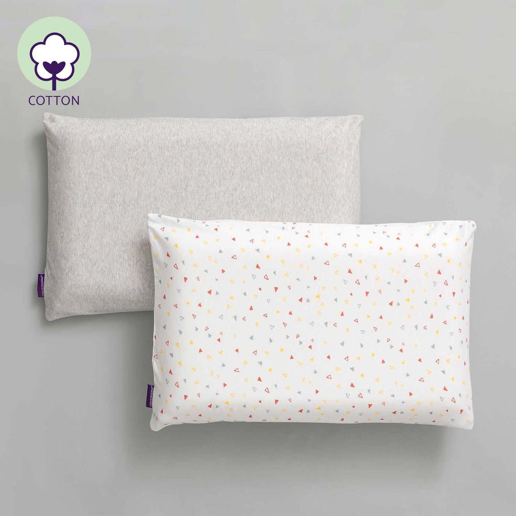 Clevamama Clevamama Toddler Pillow Case Grey 2pk