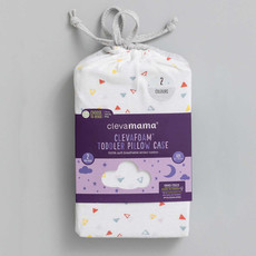 Clevamama Clevamama Toddler Pillow Case Grey 2pk