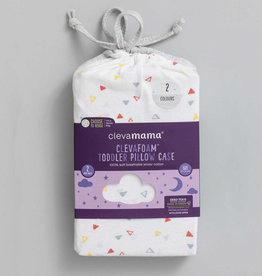 Clevamama Clevamama Toddler Pillow Case Grey 2pk