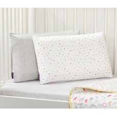 Clevamama Clevamama Toddler Pillow Case Grey 2pk