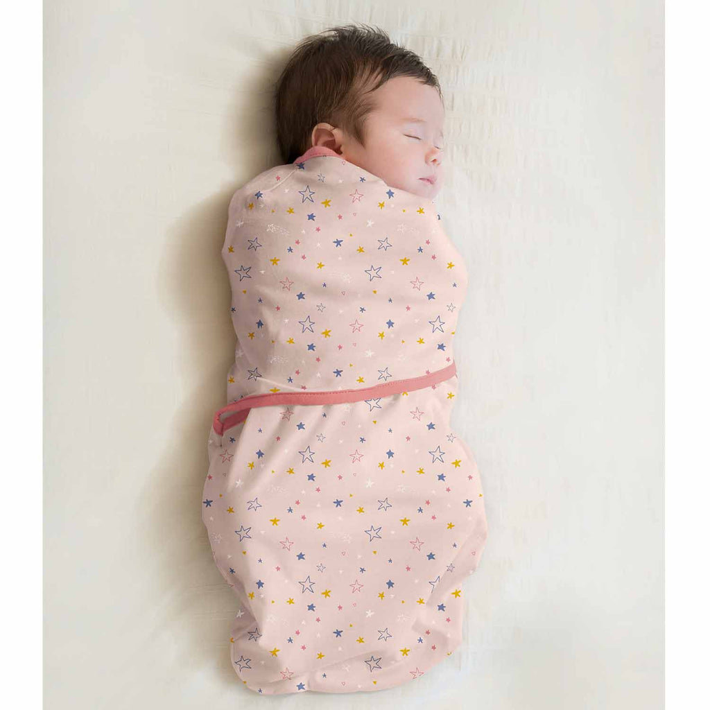 Clevamama Clevamama Swaddle To SleepPink /Coral    0-3m