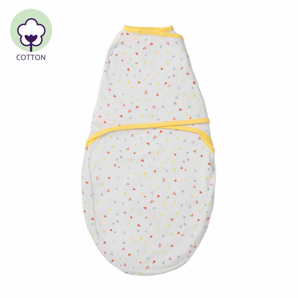 Clevamama Clevamama  Swaddle To Sleep Yellow  0-3mth