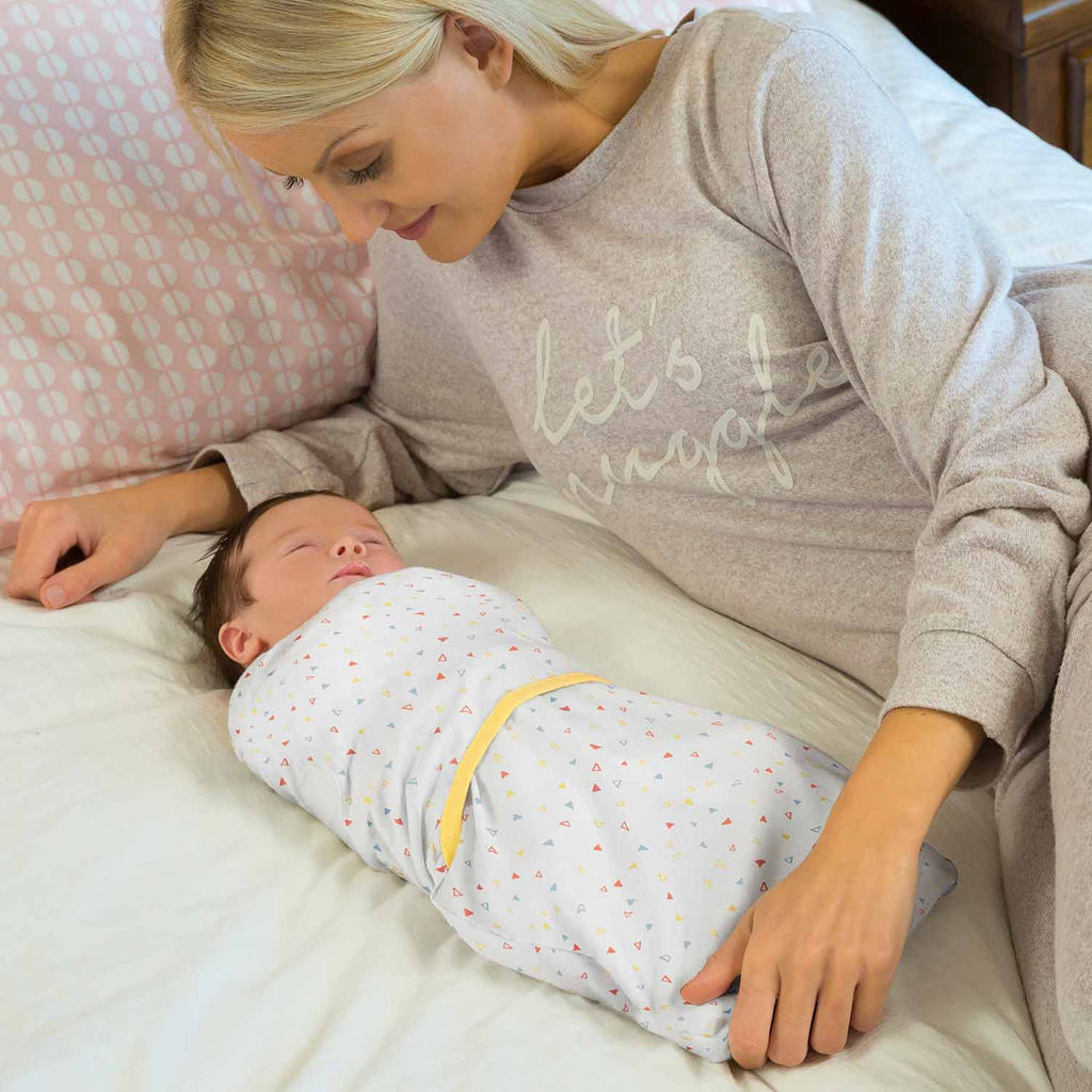 Clevamama Clevamama  Swaddle To Sleep Yellow  0-3mth