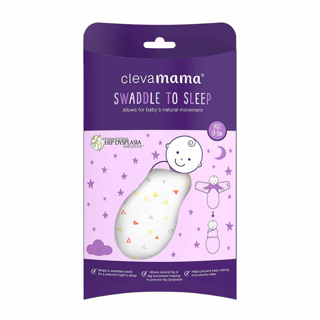 Clevamama Clevamama  Swaddle To Sleep Yellow  0-3mth